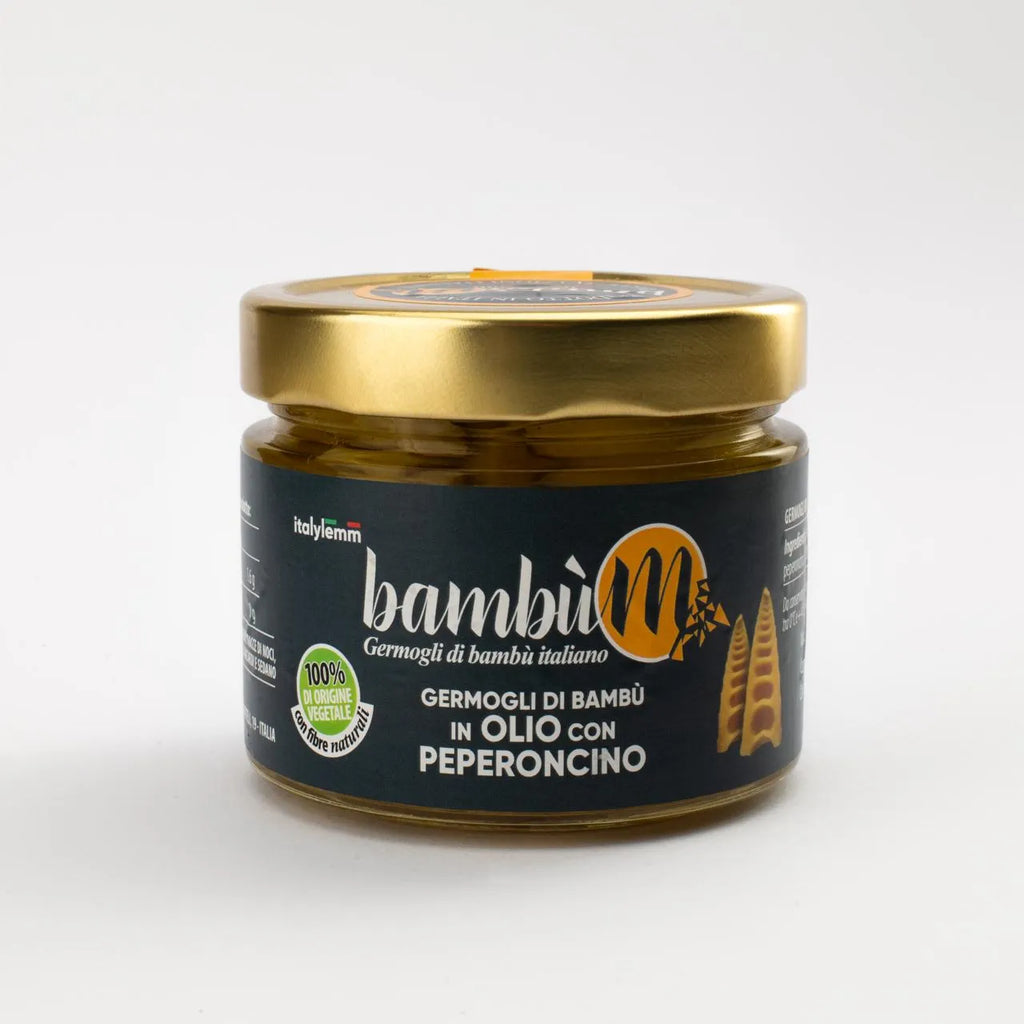 Germogli di bambù in olio con peperoncino 260g