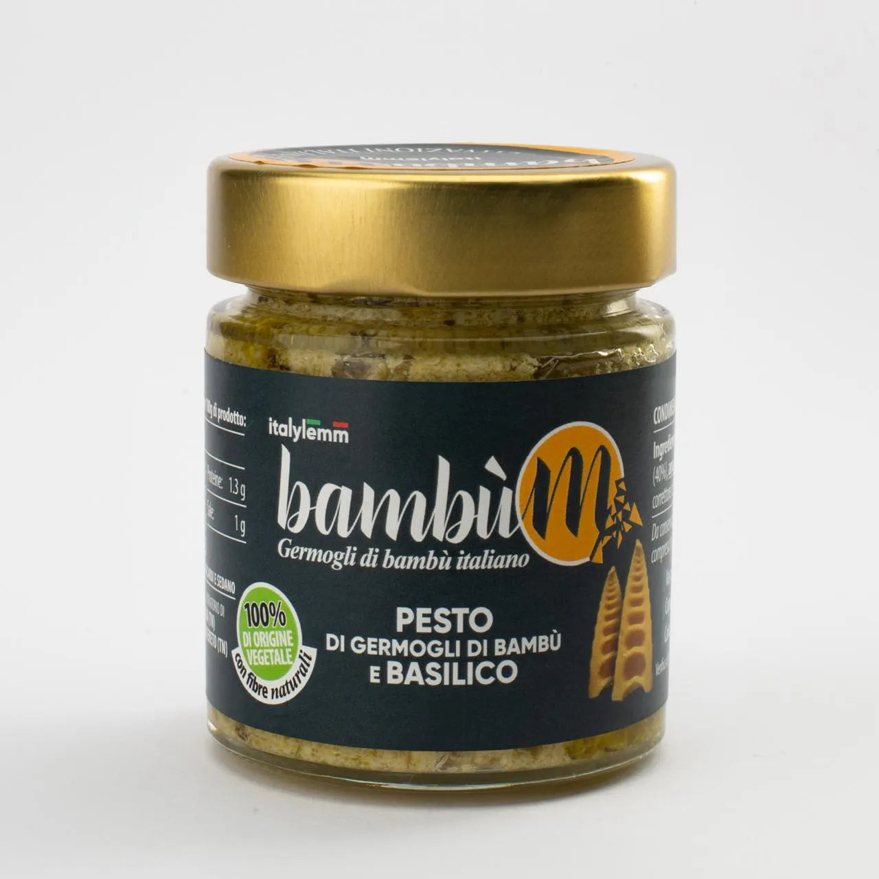 Pesto di germogli di bambù e basilico 140g