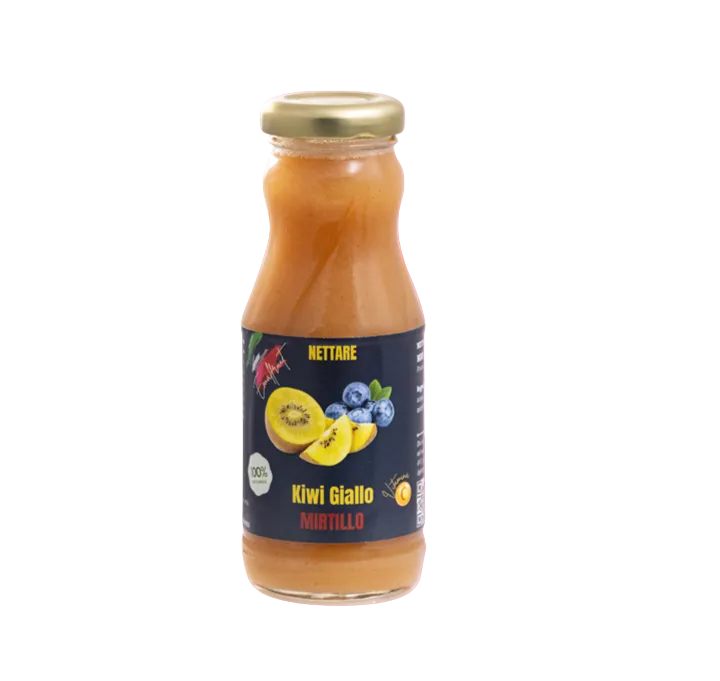 Nektar aus gelber Kiwi und Heidelbeere